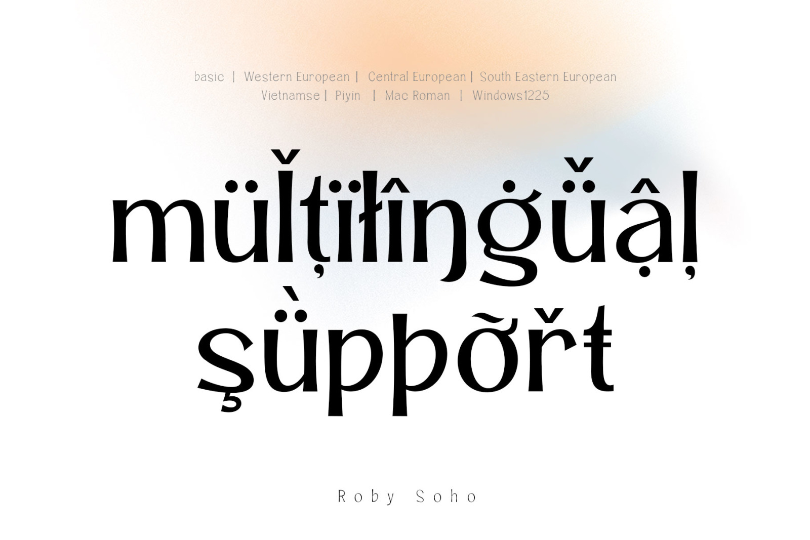 Roby Soho Font Roby Soho Font