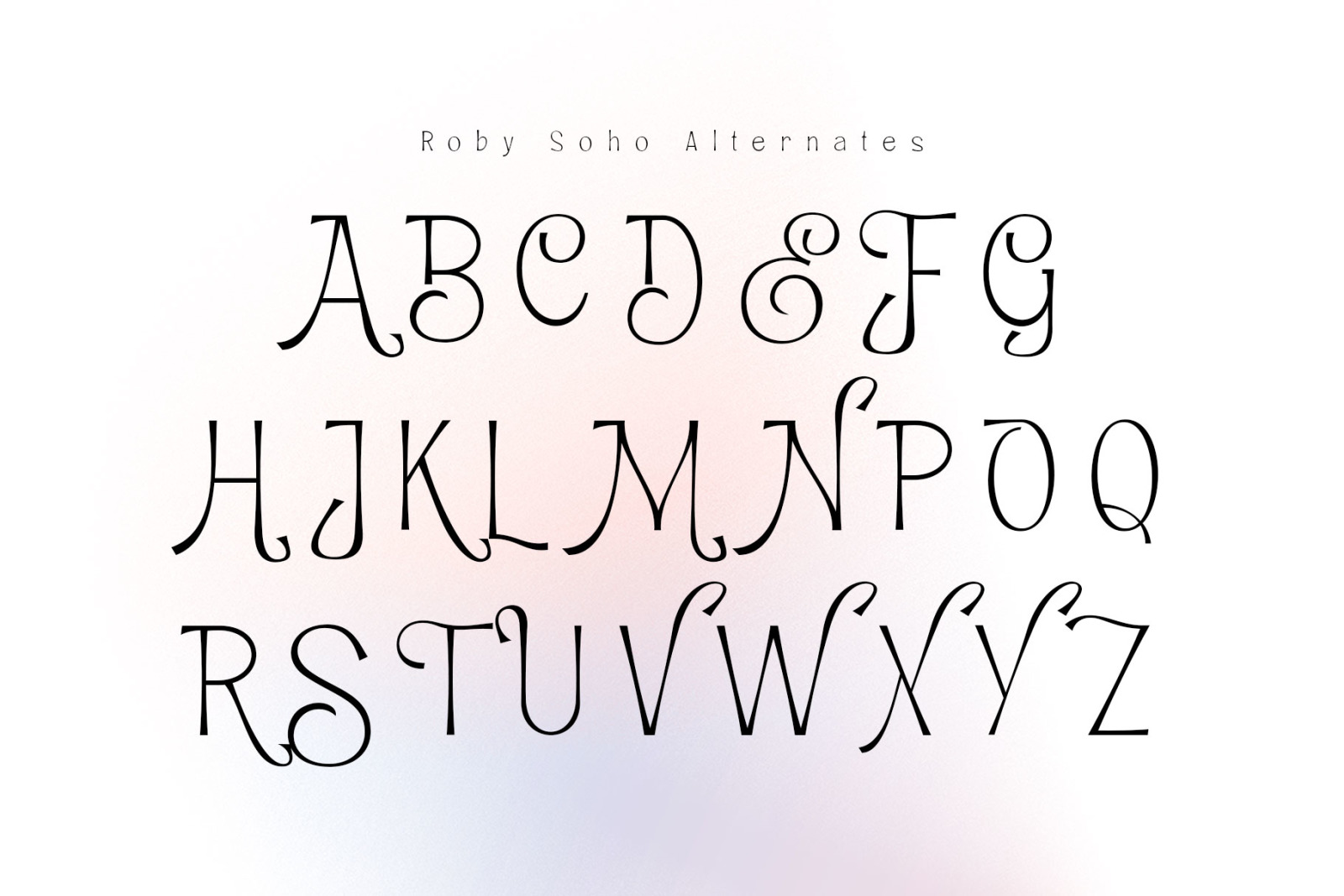 Roby Soho Font Roby Soho Font