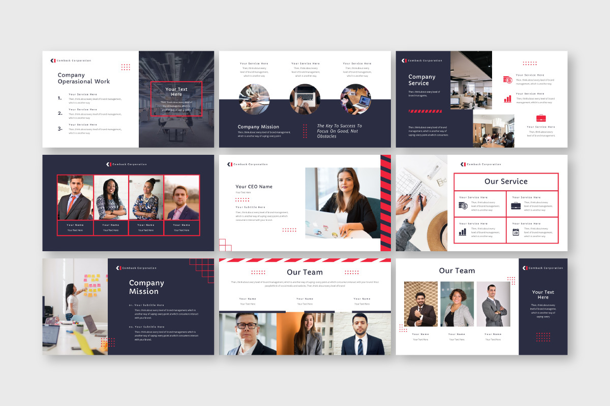 Comback Business Google Slide Template