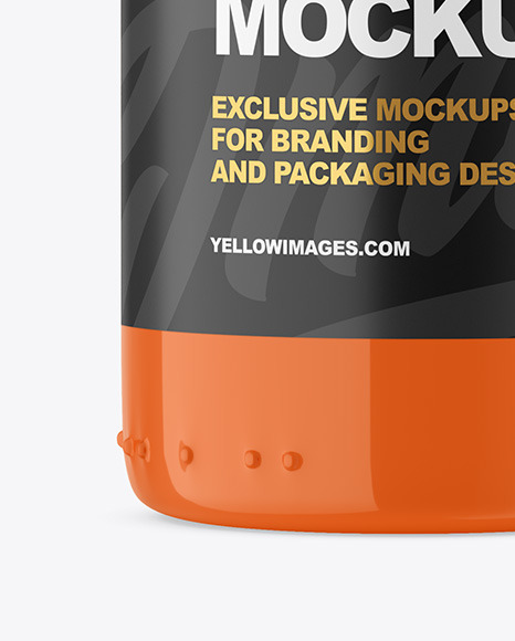 Glossy Storage Jar Mockup