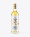 Clear Glass White Wine Bottle Mockup