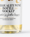 Clear Glass White Wine Bottle Mockup