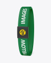 Textile Fabric Wristband Mockup