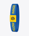 Textile Fabric Wristband Mockup