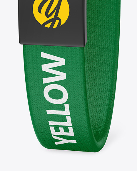 Textile Fabric Wristband Mockup