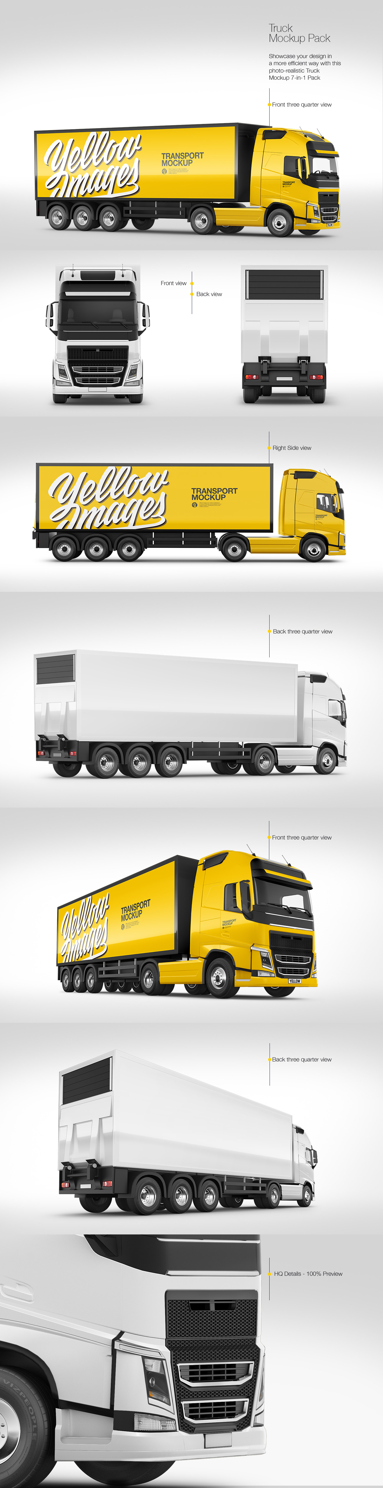 Truck Mockup Pack Truck Mockup Pack