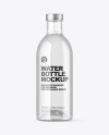 Clear Glass Bottle Mockup