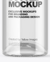 Clear Glass Bottle Mockup