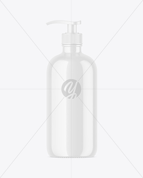 Glossy Cosmetic Bottle Mockup