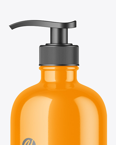 Glossy Cosmetic Bottle Mockup