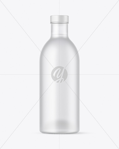 Frosted Glass Bottle Mockup