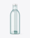 Blue Glass Bottle Mockup