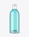 Clear Glass Bottle w/ Drink Mockup