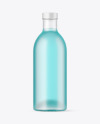 Frosted Glass Bottle w/ Drink Mockup Frosted Glass Bottle w/ Drink Mockup