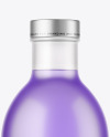 Frosted Glass Bottle w/ Drink Mockup Frosted Glass Bottle w/ Drink Mockup