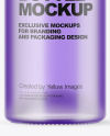 Frosted Glass Bottle w/ Drink Mockup Frosted Glass Bottle w/ Drink Mockup