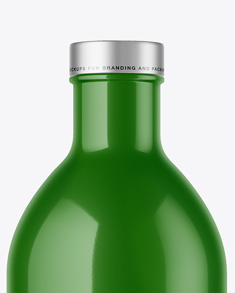 Glossy Bottle Mockup