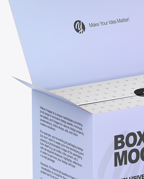 Opened Box Mockup