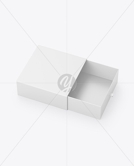 Opened Gift Paper Box Mockup