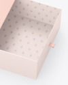 Opened Gift Paper Box Mockup