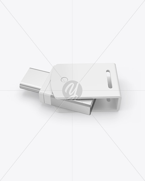 USB Type C Flash Drive Mockup