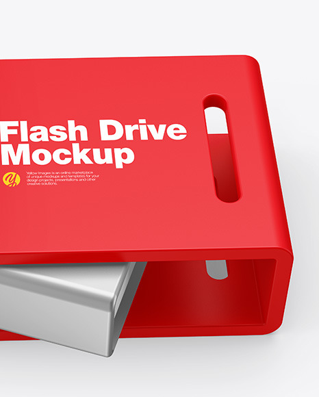 USB Type C Flash Drive Mockup