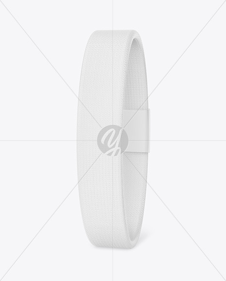 Textile Fabric Wristband Mockup