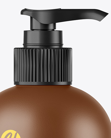 Textured Cosmetic Bottle w/ Closed Pump Mockup