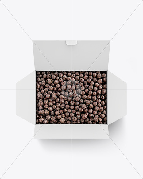 Paper Box With Chocolate Balls Mockup