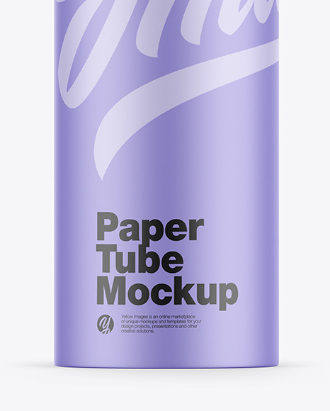 Matte Paper Tube Mockup