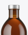 Amber Glass Bottle Mockup