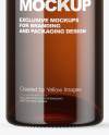 Amber Glass Bottle Mockup Amber Glass Bottle Mockup