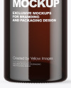 Dark Amber Glass Bottle Mockup Dark Amber Glass Bottle Mockup
