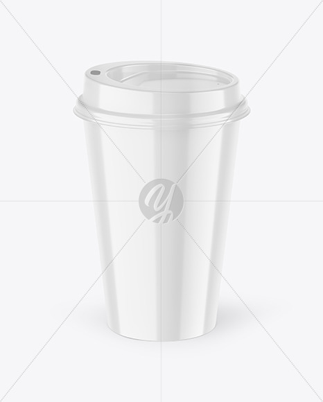 Glossy Coffee Cup Mockup