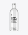 Clear Glass Bottle Mockup