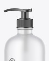 Frosted Glass Cosmetic Bottle Mockup Frosted Glass Cosmetic Bottle Mockup