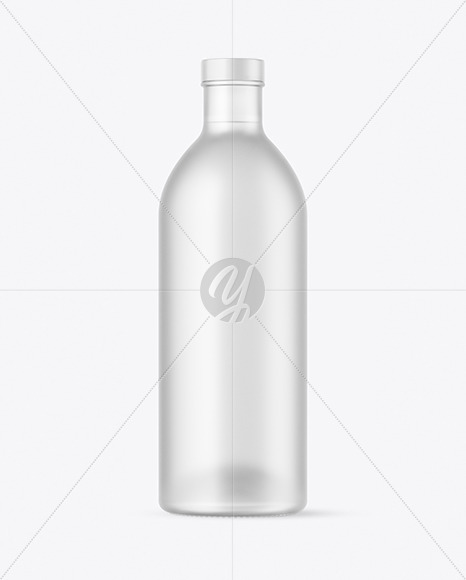 Frosted Glass Bottle Mockup