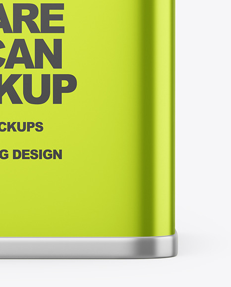 Metallic Tin Can Mockup