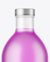 Frosted Glass Bottle w/ Drink Mockup