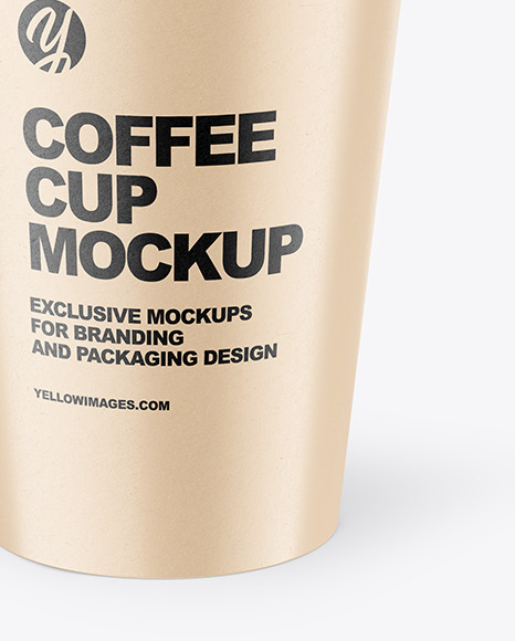 Kraft Coffee Cup Mockup