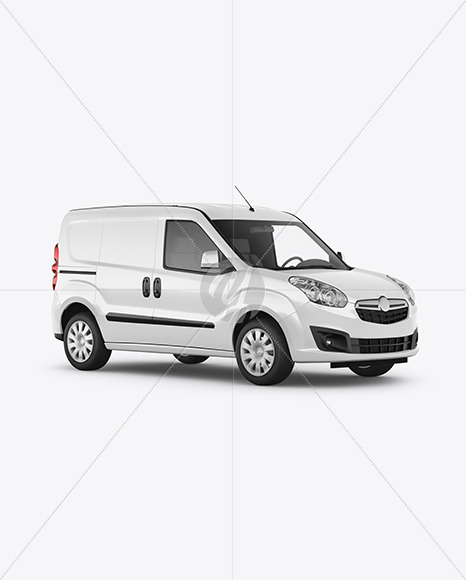 Panel Van Mockup - Half Side View