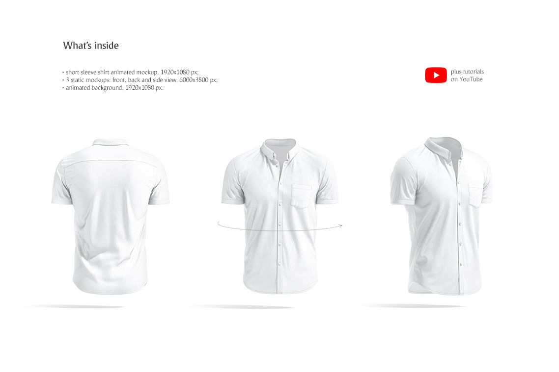 Short Sleeve Shirt Animated Mockup