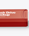 Plastic USB Flash Drive Mockup