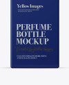 Square Matte Perfume Bottle Mockup - Front View