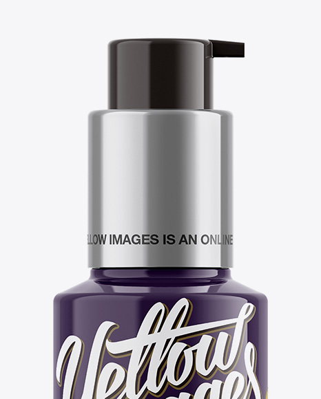 Glossy Cosmetic Bottle Mockup