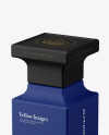 Square Matte Perfume Bottle Mockup - Half Side View (High-Angle Shot)