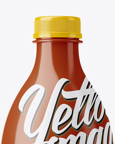 Glossy Plastic Bottle Mockup Glossy Plastic Bottle Mockup