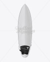 Glossy Surfboard Mockup - Front View