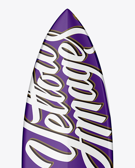 Glossy Surfboard Mockup - Front View