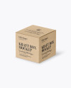 Kraft Paper Box - Halfside View (High-Angle Shot)